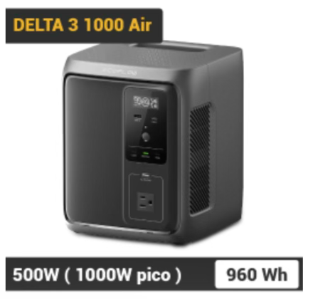 EcoFlow DELTA 3 1000 Air
